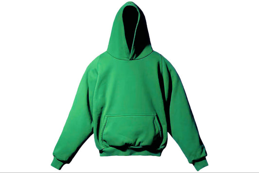 Green Tapered Oversized Hoodie