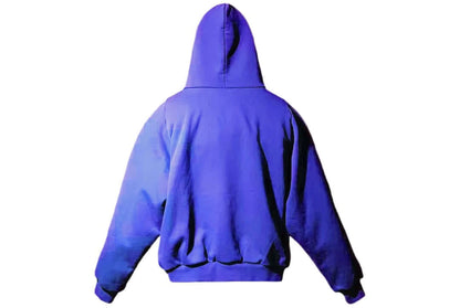 Blue Tapered Oversized Hoodie